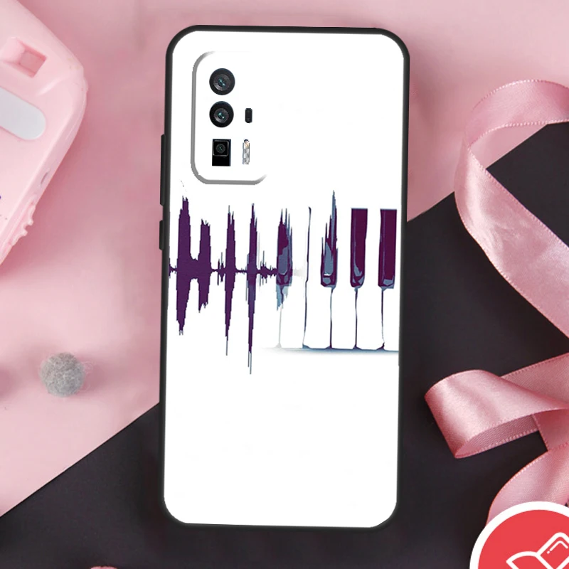  Minimalistyczne etui dla miłośników muzyki dla Xiaomi 13 14 Ultra 11T 12T 13T Pro 12 Lite POCO X6 Pro F5 M6 X5 X3 F3 M5s F6 Cover