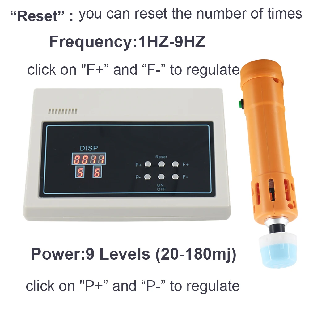Shockwave Therapy Machine ED Treatment Pain Removal Body Relax Massager Chiropractic Adjustment Tool Home Use Shock Wave