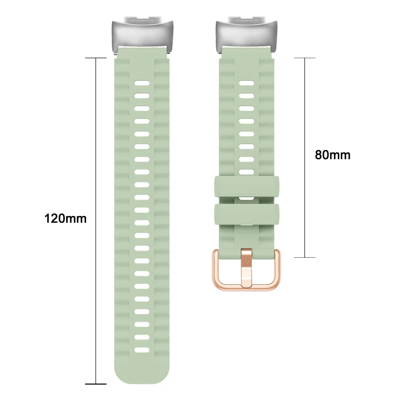 استبدال الفرقة ل Fitbit Charge 5 6 الفرقة سيليكون تنفس الفرقة ل Fitbit Charge 5 6 ساعة ذكية ارتفع الذهب مشبك شريط للرسغ