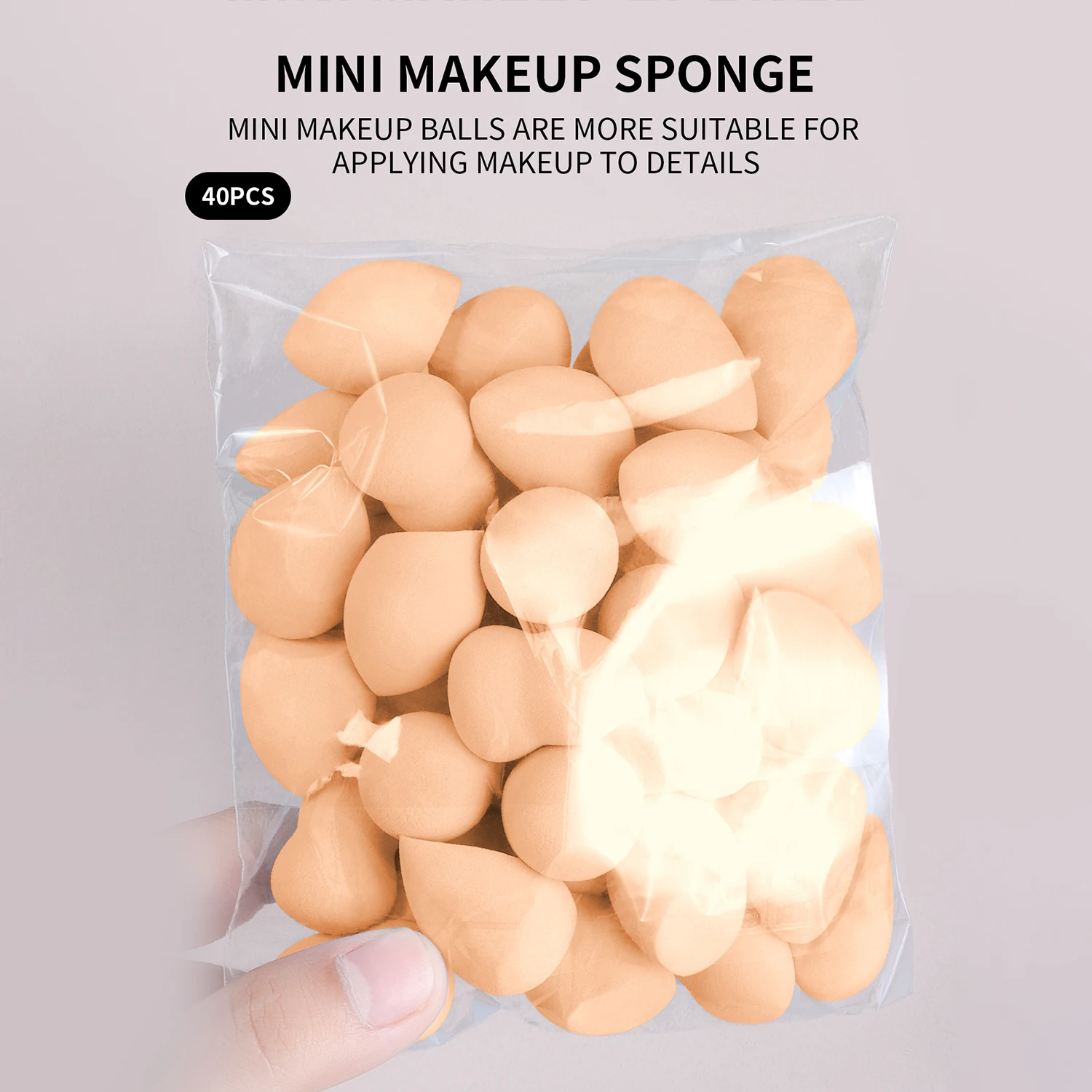 40pcs Detail Little Beauty Egg Sponge Egg Cute Multi Shape Mini Multi Functional Brush Makeup Supplies Soft Skin Friendly Can Be
