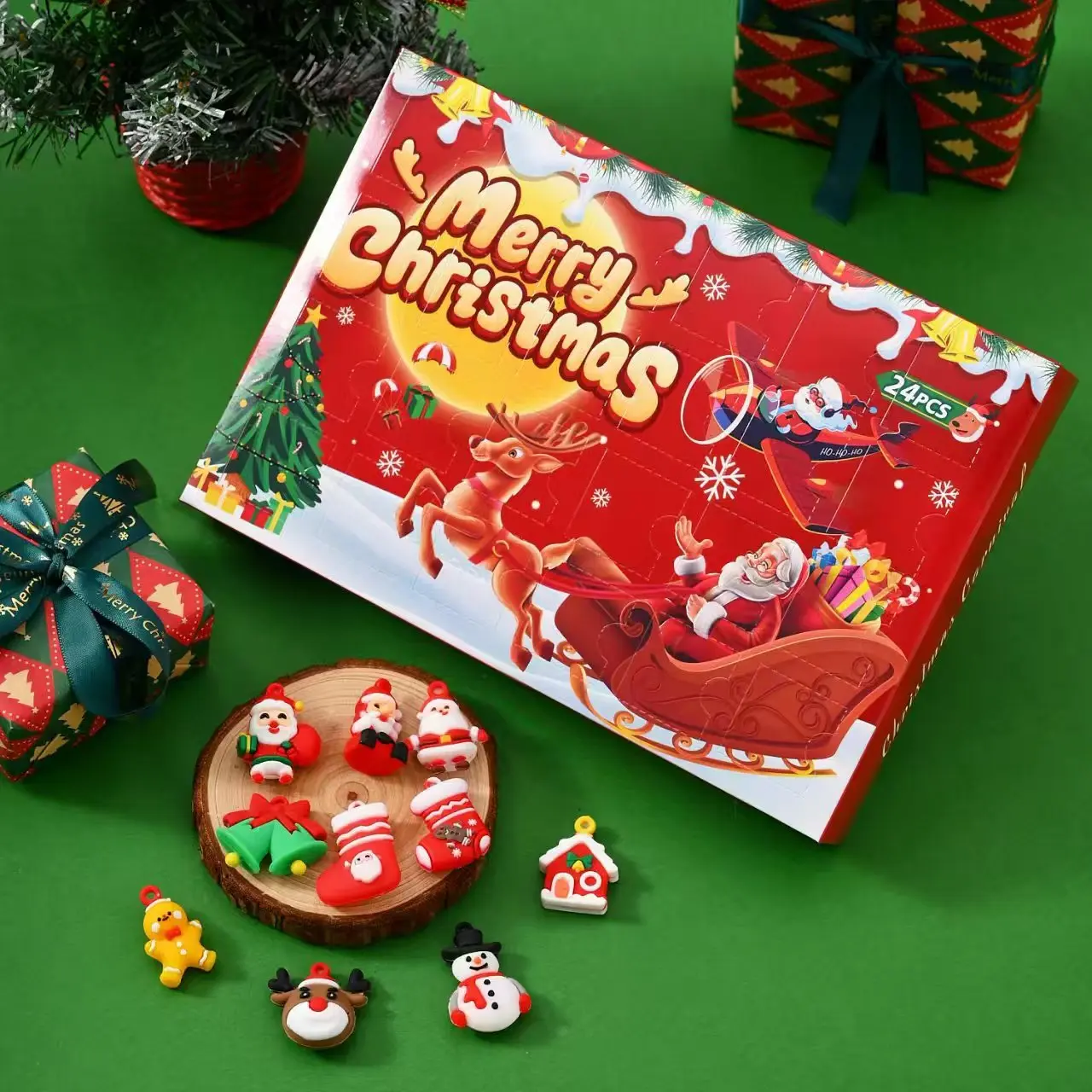 

Рождественский адвент-календарь, подарки, коробка для охоты за сокровищами, украшения, подарки, 2025 год, фигурка, вещи для рождественского календаря своими руками, подарок