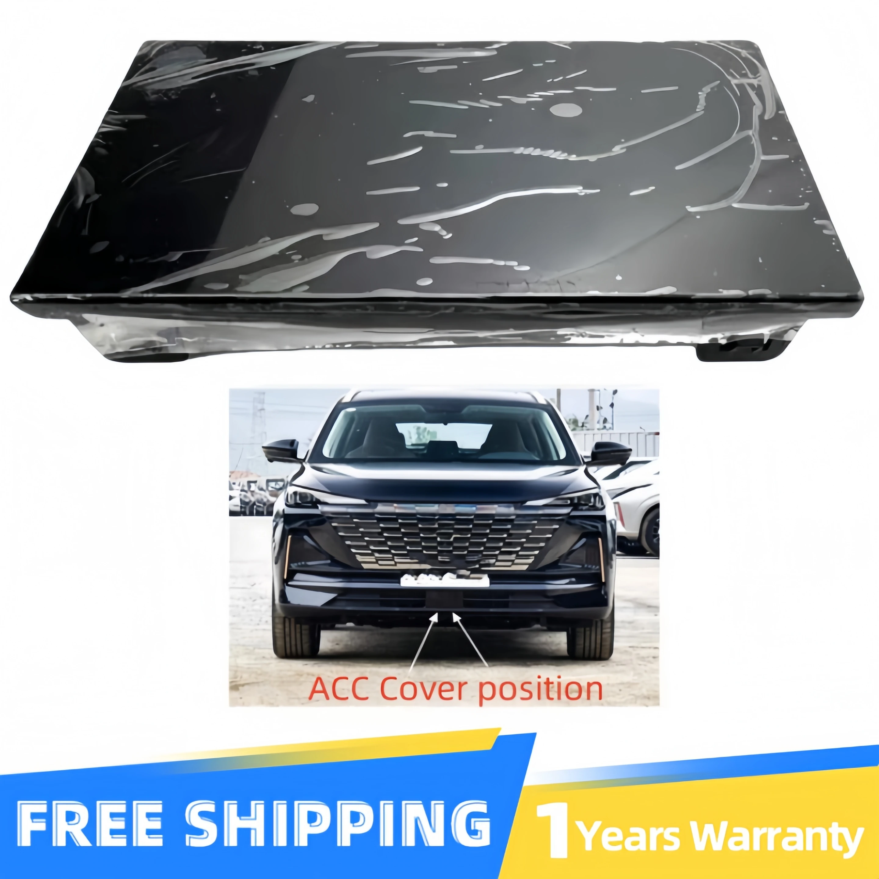 Front Bumper Cover ACC Cruise Cover For Changan CS55 Plus 2022-2023 Radar Hole Cover