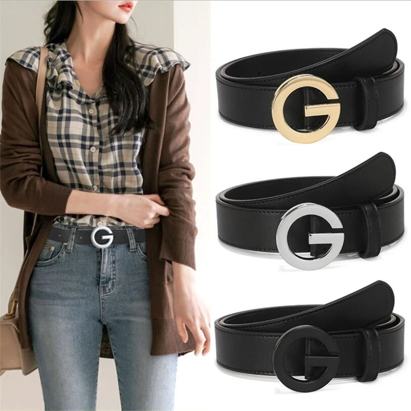 

New Women's Men's Luxury Designer Brand Belt High Quality Classic Real Genuine Leather Men Women Belts 3.4cm