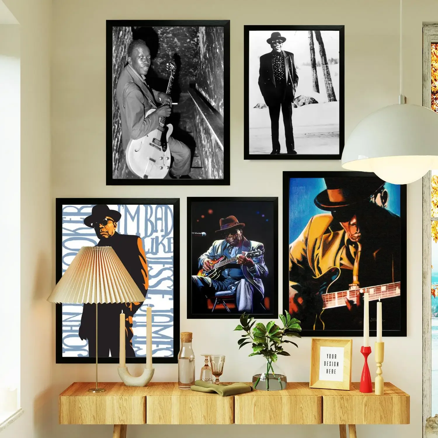 Eighth Wonder John Lee Hooker Poster Prints Wall Art Canvas Painting Poster For Modern Family Living Room Home Decor