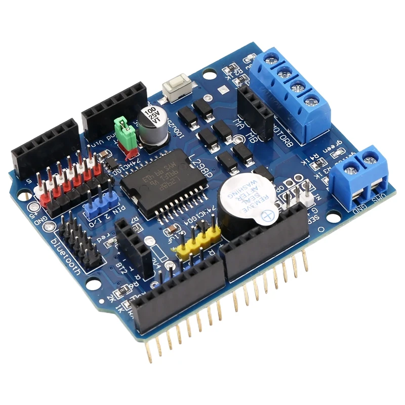 L298p DCモータードライブシールドボードモジュール,l298p,2a,デュアルHブリッジ,2ウェイ,arduino uno r3