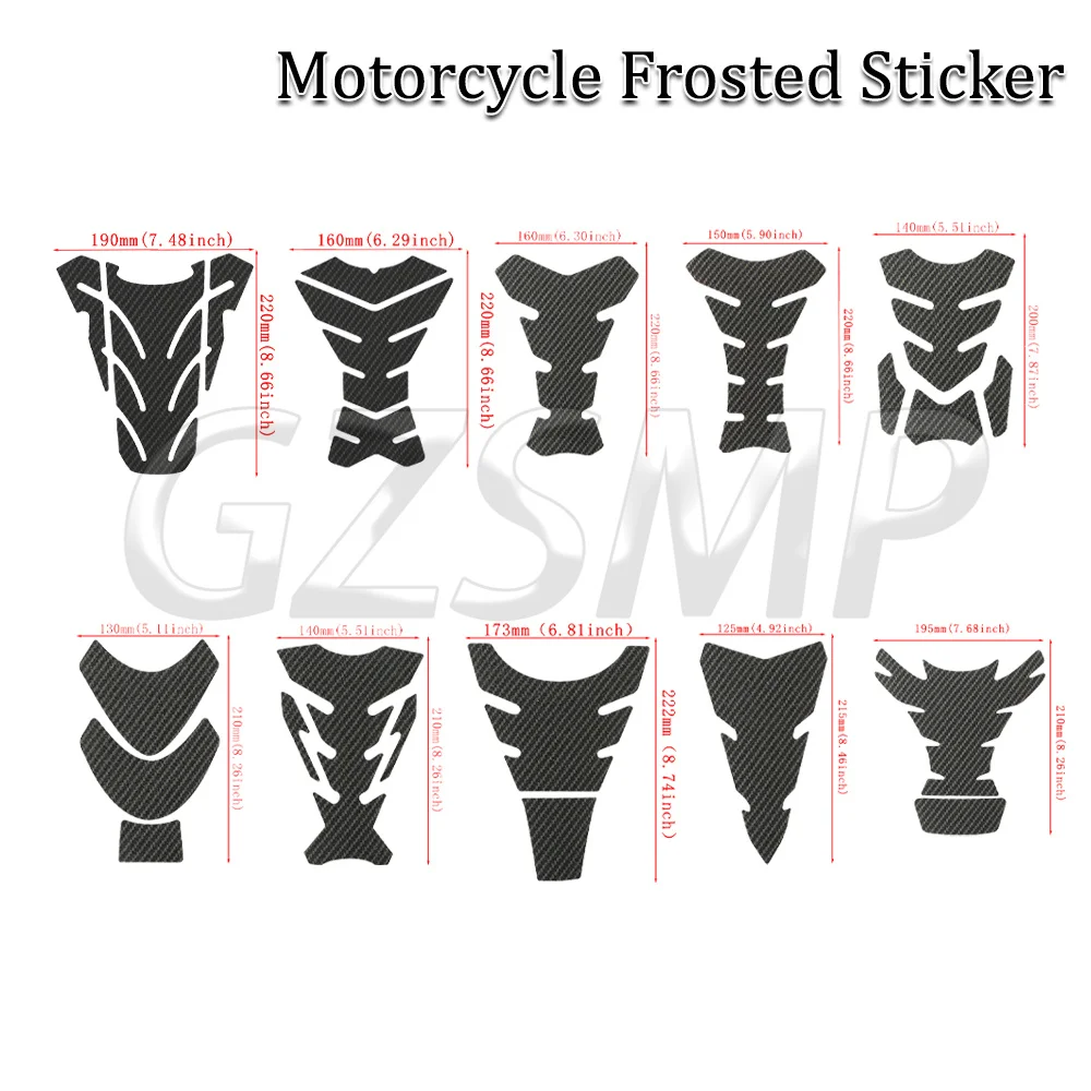 Carbon Fiber Oil Fuel Gas Tank Pad Decal Sticker For NINJA400 NINJA500 NINJA650 H2 Z500 Z650 Z750 Z800 Z900 Z1000/SX VERSYS