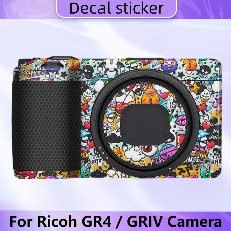 

Наклейка для камеры Ricoh GR4, защитная пленка для камеры GR 4, оберточная крышка для камеры Ricoh GRIV, кожа для камеры GR IV
