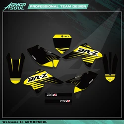 Armorsoul nowy zespół grafika tło kalkomania dla Suizuki 125 DRZ 2008-2020 2016 2017 2018 2019 dekoracja motocykla