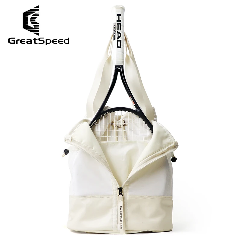 Great Speed Tennis Backpack Professional Design Rear Racket Compartment with Lockable Zips Practical Strap for Carrying