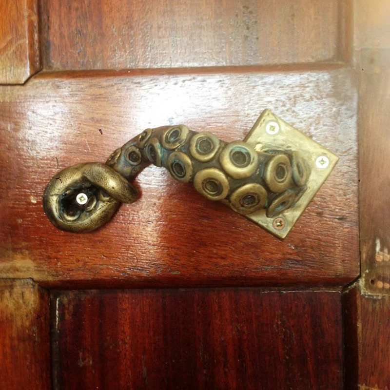 JFBL Hot Handmade Vintage Unique Antique Octopus Door Handle 7 Inches Home Decor Fancy Drawer Shelf Cabinet Pulls