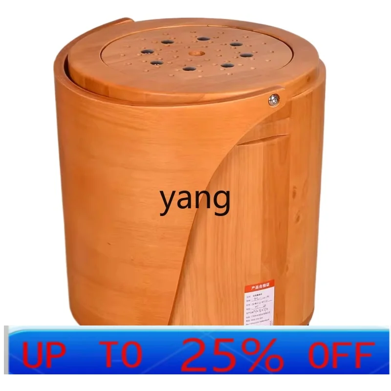 CX Home Sitting Moxibustion Instrument Solid Wood Smokeless Moxibustion Chair with Backrest