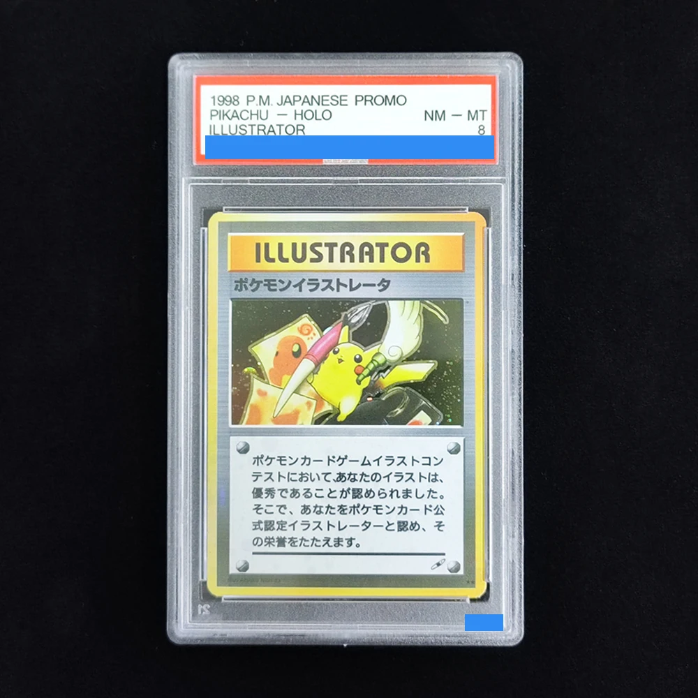 

DIY 1998 POKEMON JAPANESE PROMO PIKACHU - HOLO ILLUSTRATOR Authentication Grading 8 Collection Game Card