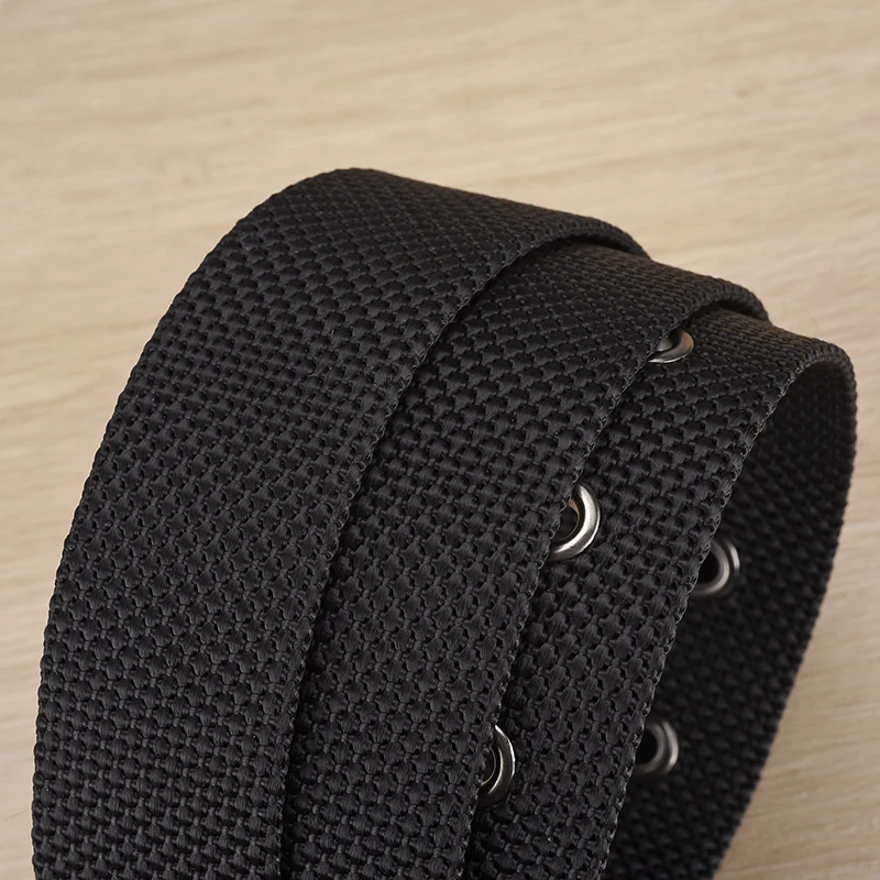 DINISITON Men\'s Nylon Belt Alloy Needle Buckle Belt Military Training Supplies Casual Style Outdoor Sports Belt