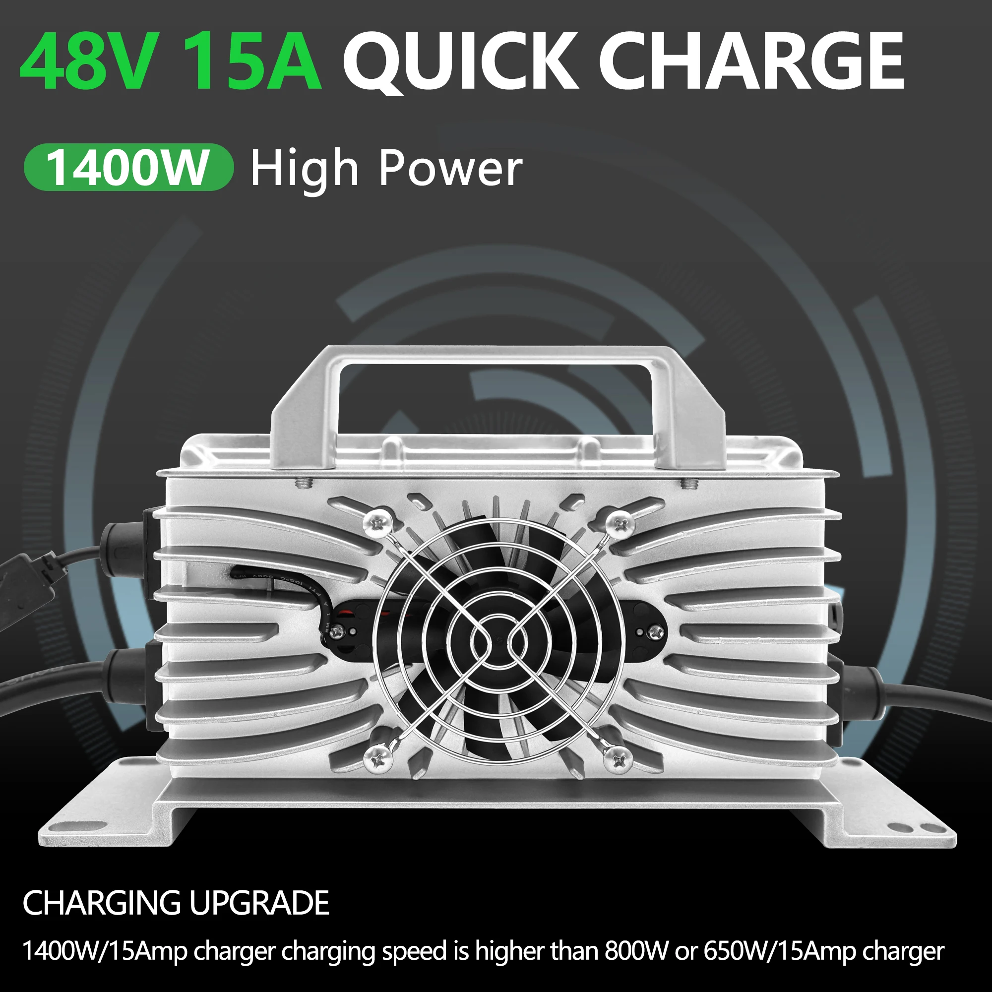 

Умное зарядное устройство 48 В, 15 А для свинцово-кислотных аккумуляторов, зарядное устройство для гольф-кара для EZGO RXV TXT