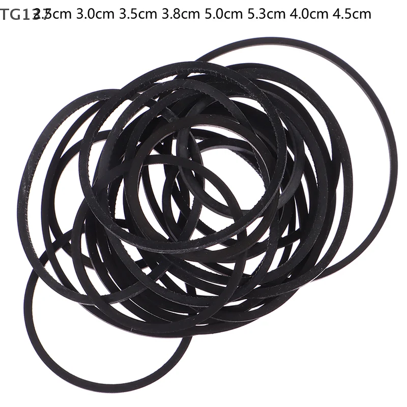 20Pcs Rubber CD DVD Cassette Tape Mix Cassette Tape Recorder Turntable Strap Belt Replacement For CD-ROM Video Machines