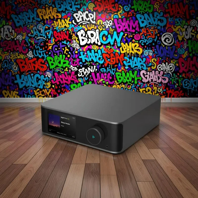 3.5 Touchscreen Music Streamer with HDMI ARC, Optical Input/Output, Compatible with Cast & Alexa, Supports Spotify, Tidal, and M