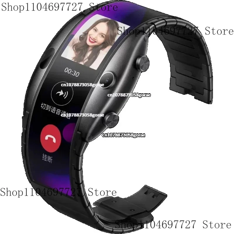 Watch Phone 4.01 Foldable Flexible Display Sports Real-Message Reminder Calling Mid-Gestures Second-Hand