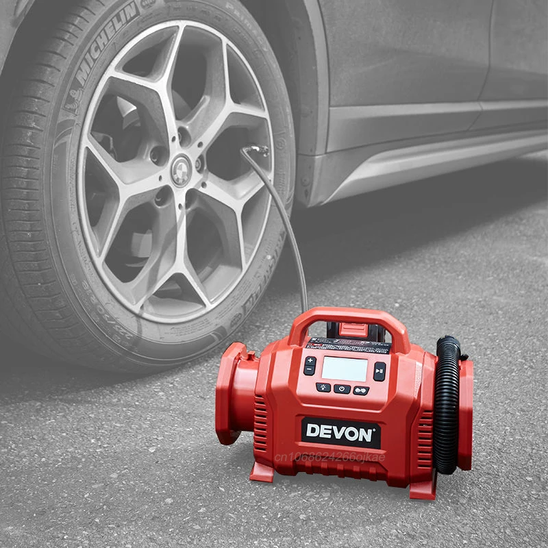 Devon 5940 Wireless Electrical Air Pump Portable Compressor 160PSI Fast Inflation for Tire Inflator of Car Motorcycle and Ball