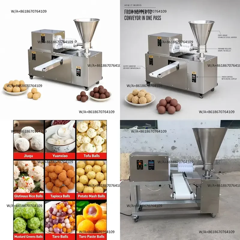 Dough Dividing Pizza Making Machine Dough Divider Rounder Roller Dough Ball Maker Tapioca Pearl Bubble Maker High