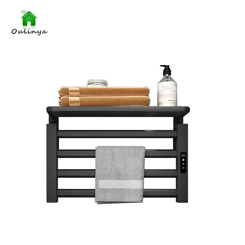 Intelligent Bathroom Electric Towel Rack Bathroom Storage Rack Constant Temperature Non Perforated Towel Drying Rack