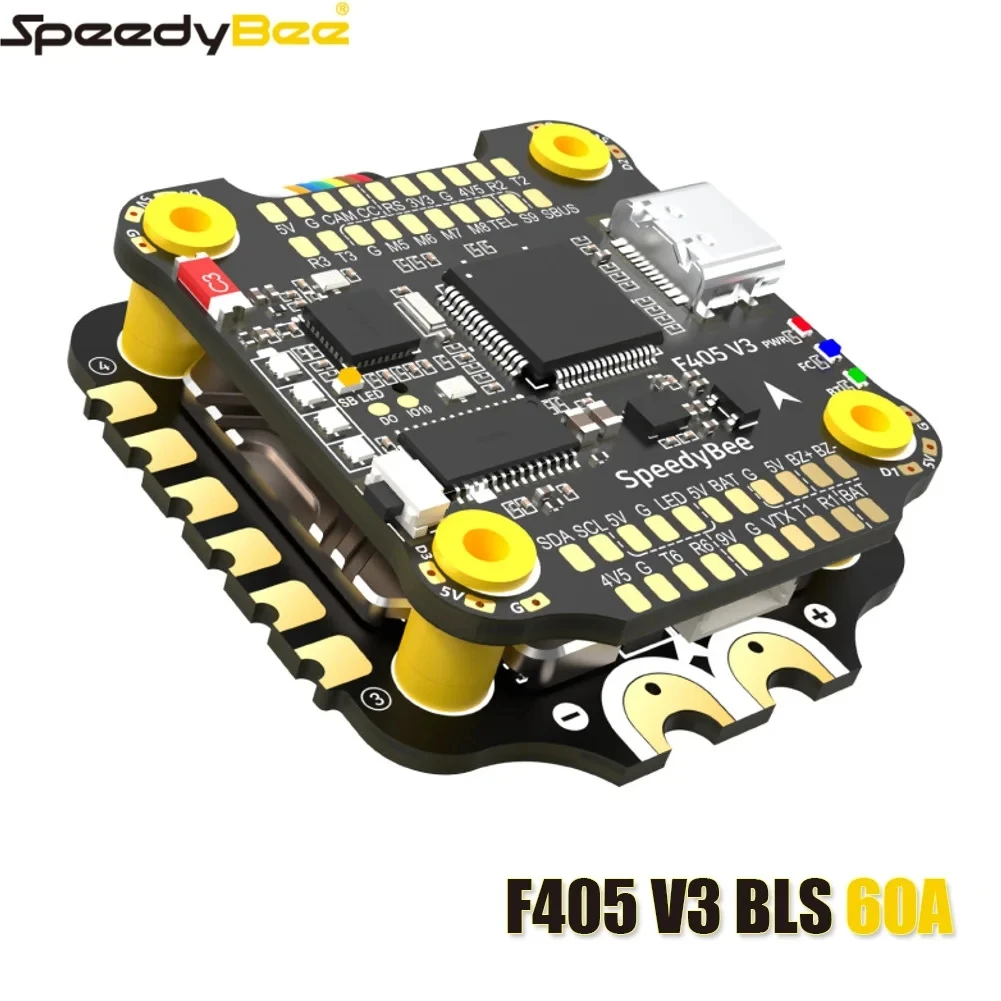 

Speedybee f405 v4 WING Flight Controller BLHELI-S-60A 4in1 ESC HV 2-6S for RC FPV Racing Drone