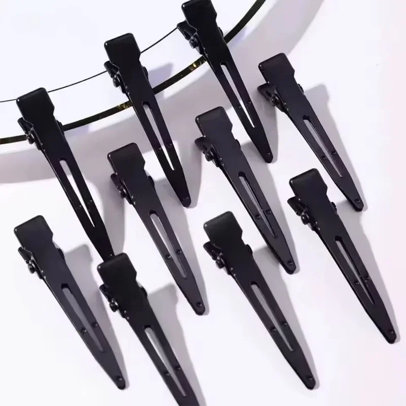 10PCS Black Duckbill Hair Clips Nonslip Alligator Hair Clips Barber Salon Styling Dying Hair Accessories image 3