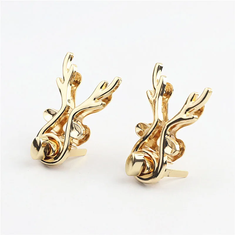 1pcs Metal Deer Shape Turn Lock Fashion Cute Twist Lock Clasp for Handbag Purse Luggage Hardware Closure Bag Parts Accessories