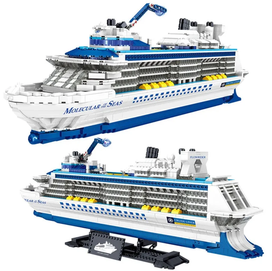 

MEOA 2428Pcs City Cruise Liner Ship Building Blocks Toys Sailing Boat Model Building Kits Ocean Vessels Bricks Children Gifts