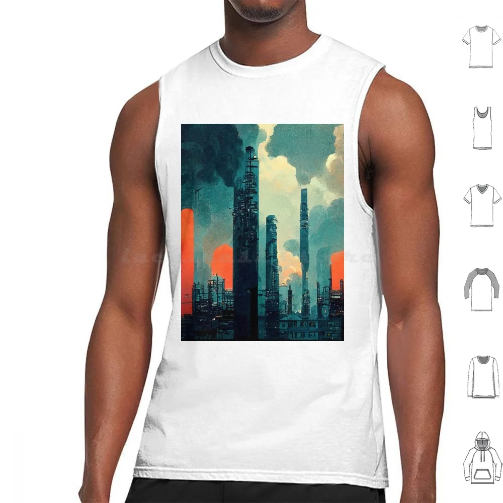 Dystopian Automation Tank Tops Print Cotton Automation Engineer Engineering Technology Robot Robotics Computer