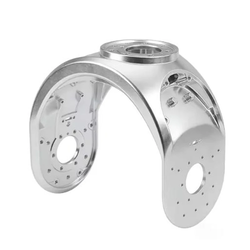 

5-осевой прецизионный кронштейн из алюминиевого сплава, изготовленный на станке с ЧПУ, на заказ, промышленная металлическая деталь для механических систем