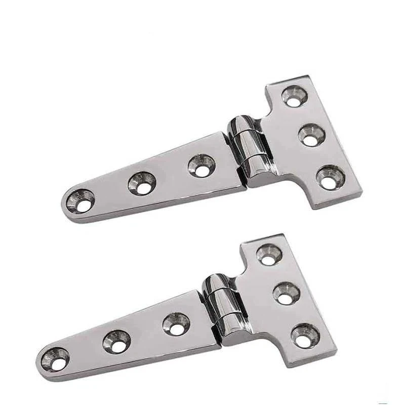 316 Stainless Steel T Hinge Heavy Duty Rustproof Hinge for Boat Caravan Cabinet Shed Outdoor Garden Door Installation