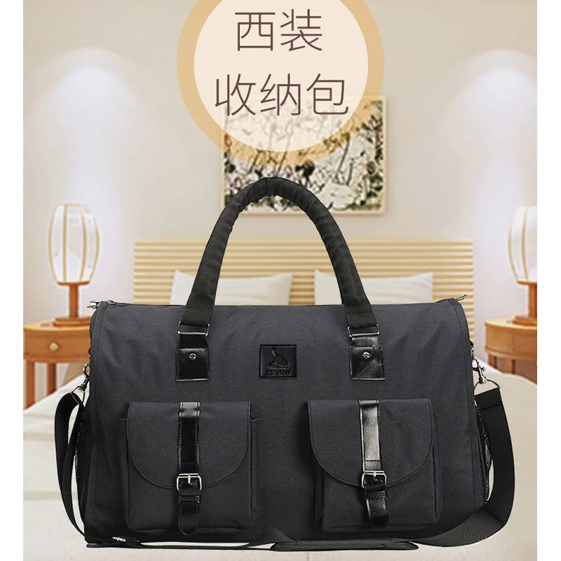 Travel Bag For Men\'s Portable Travel Bag Waterproof Business Suit Duffel Bag Shoe Luggage Bag Multifunctional Bag Cross Wash Bag