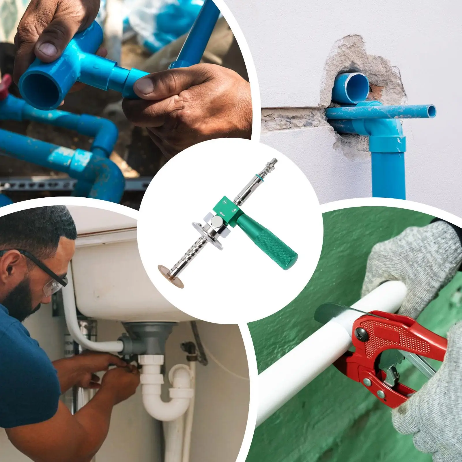 Internal Pipe Cutter Anti-slip Adjustable Precise Cutter With Wheel Pipe Internal Cutting Tool For Industrial Case Drill