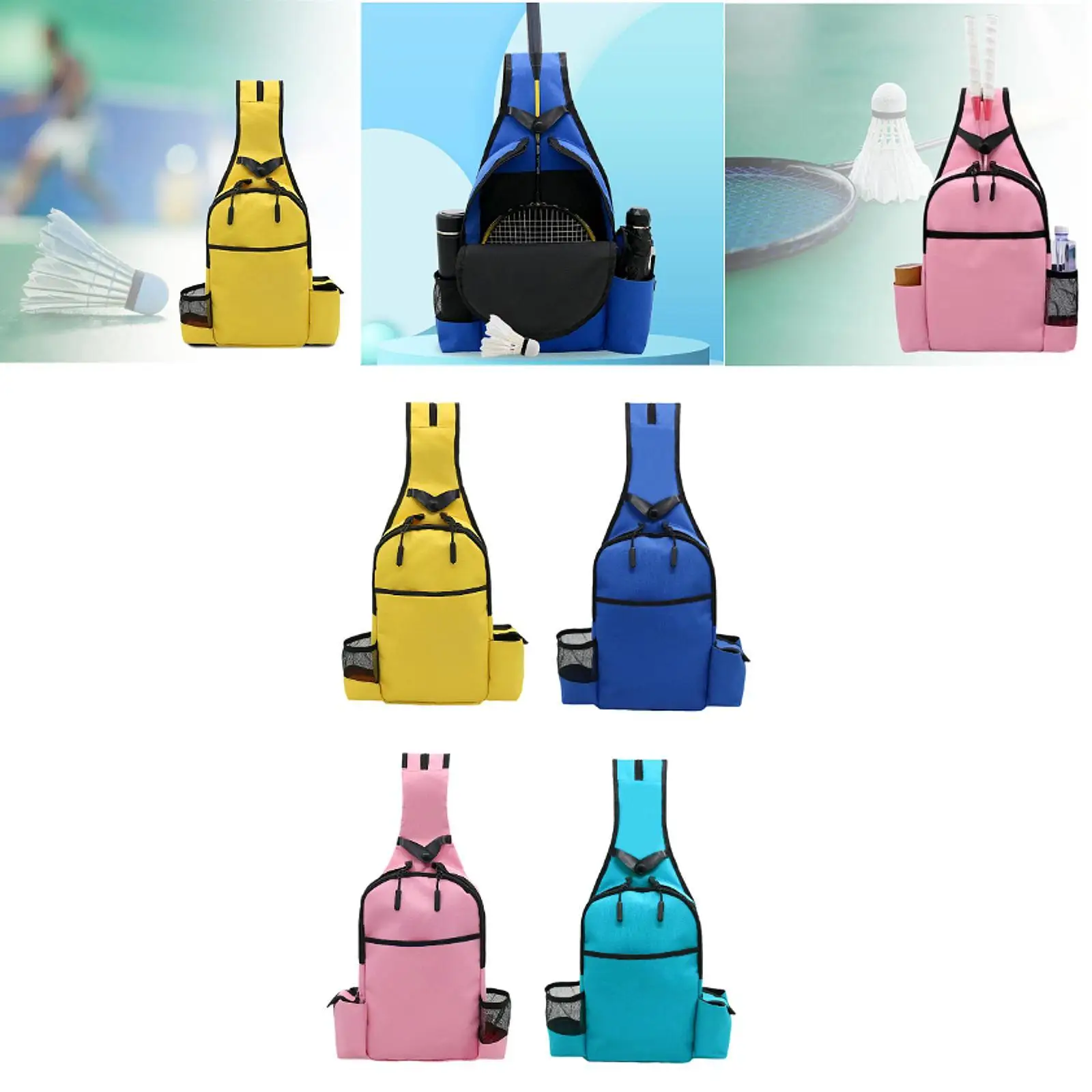 

Tennis Backpack Tennis Bag Knapsack Waterproof Rucksack Sport Accessories Trendy Portable Racquets Bag for Squash Racquets
