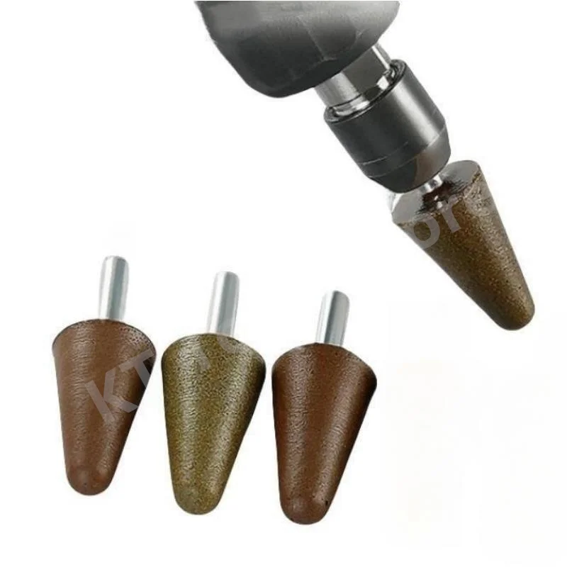 

3pcs Conical Diamond Grinding Wheel Abrasive Tool Stone Engraving Polishing Grinding Head Power Tools Accessories