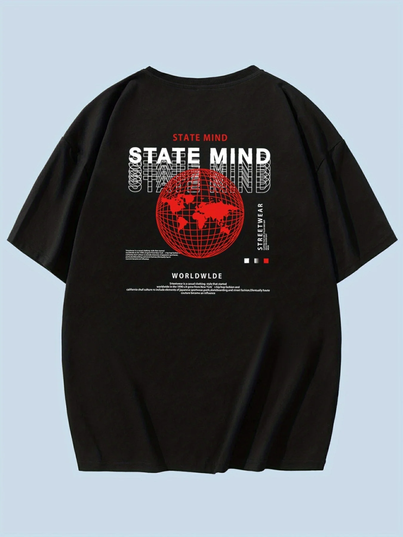 

Mens Worldwide Graphic Tee - Soft & Breathable Summer T-Shirt with Unique Designs - Ideal for Outdoor Adventures & Casual Wear