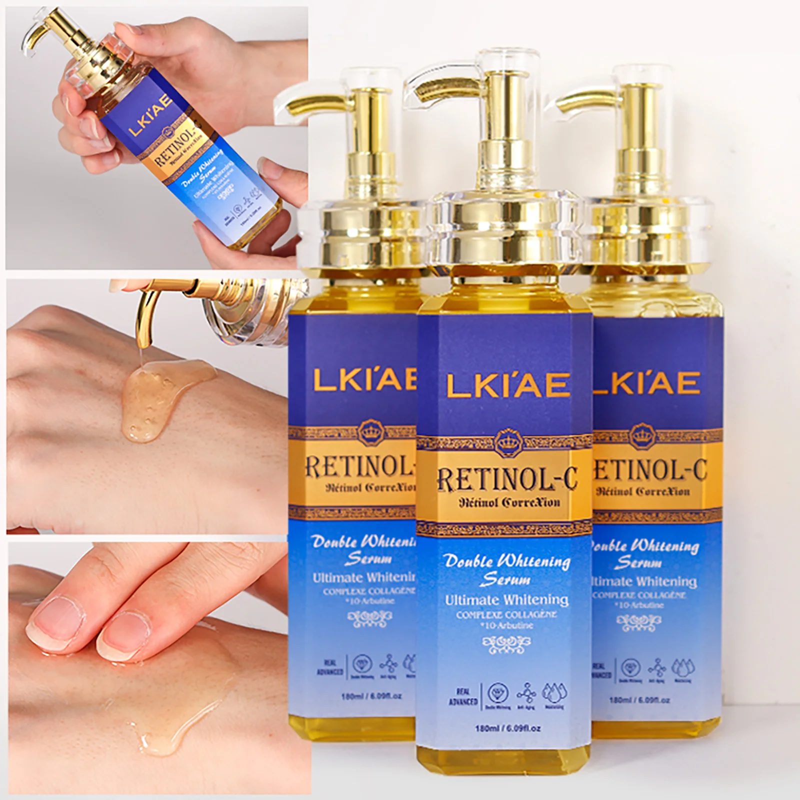 

AILKE Double Glutathione PLUS Serum for Pigmentation & Stains Removal, Remove Blemishes, Brightening Skin, For Men & Women