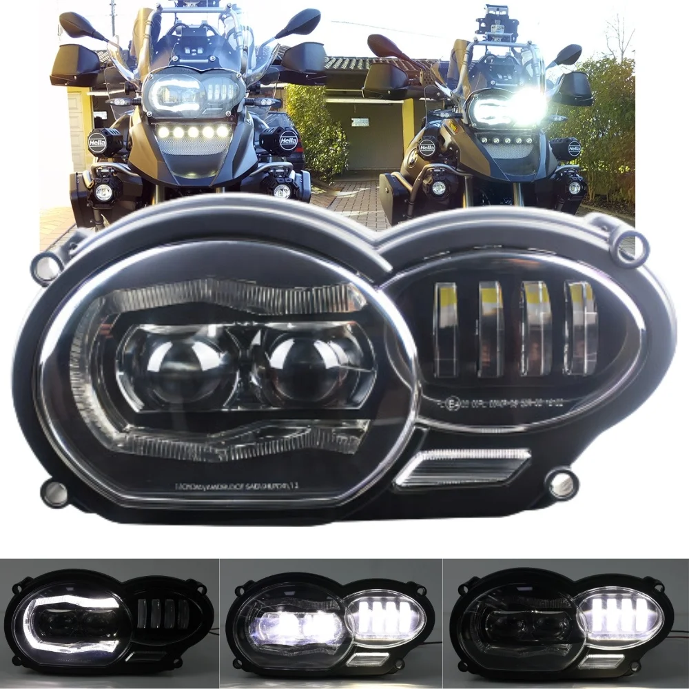 

Мотоциклетные фары 100 Вт IP67 светодиодные фары для R1200GS 2005-2012/2006-2013 Фара ADV с дневным временем «ангельский глаз» RL