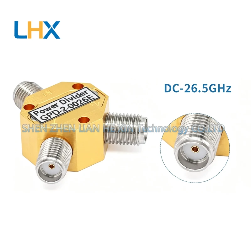 GPD-2-0026E power divider 1-to-2 DC-26.5GHz 1W SMA RF female connector in stock