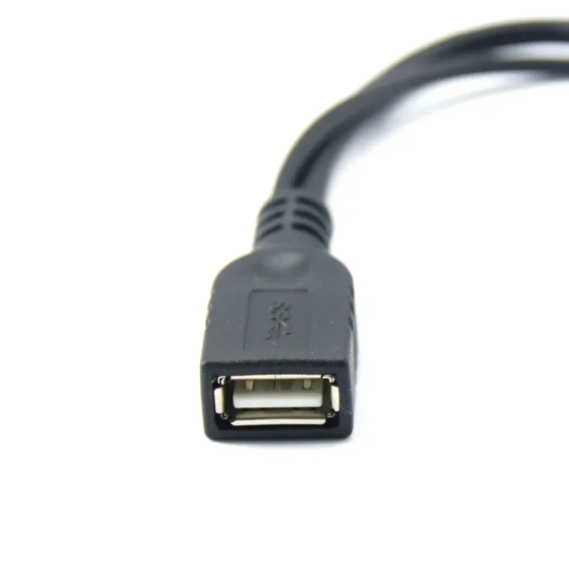 USB 2.0 Female A to Double A Male Data Y-line Hard Drive Power Cord, Suitable for Computer External 2.5-inch Hard drives