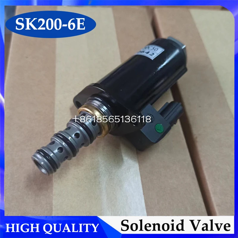 High Quality Solenoid Valve KDRDE5K-31/30C50-107 For Kobelco Excavator SK480LC-6E SK200-6E SK230-6E YB35V00005F1