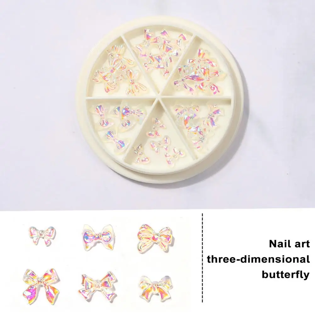 Nail Decorations Resin Butterfly Nail Charms Diy Craft Project Accessories for Manicure Jewelry Phone Case Decorations