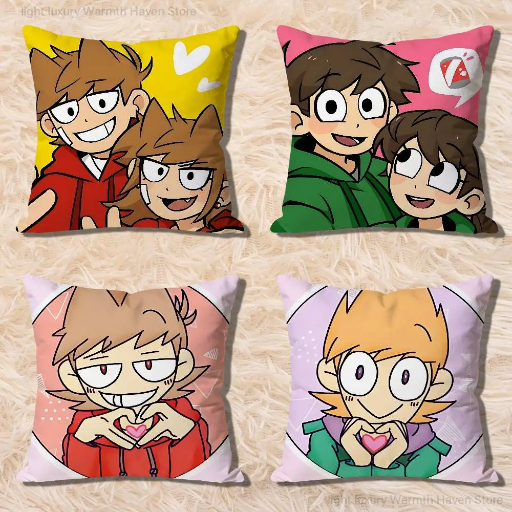 

Hot Web Drama E-Eddsworlds-S Various Sizes Square Pillow Case For Car Home Bedchamber Decor Custom Valentine gift