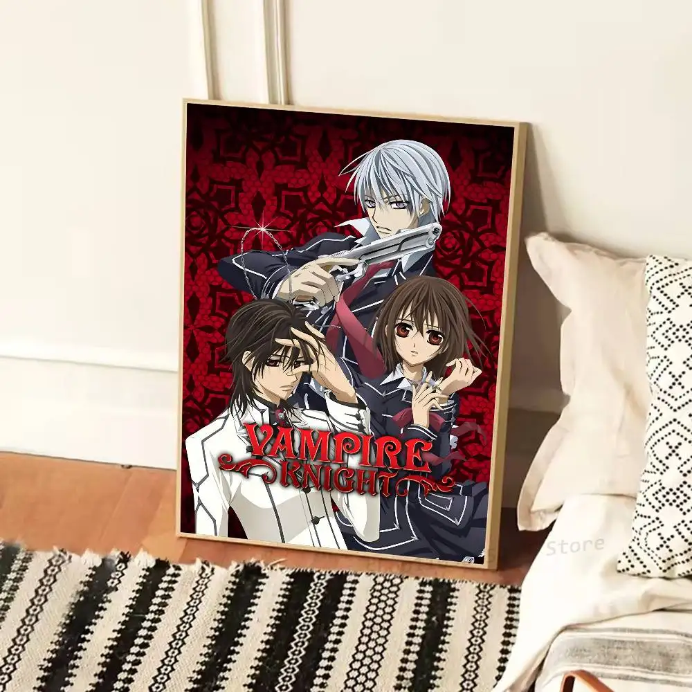 Anime V-Vampire K-Knight Manga Posters HD Print Vintage Wall Art Decor for Home Study Room
