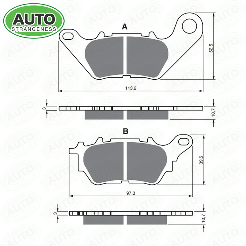 Motorcycle Copper Based Sintered Disc Brake Pad Pickup Kart ATV ATV FA662 Xmax X-max
