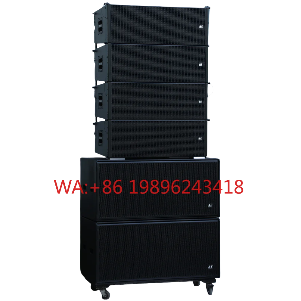 

LA System Dual 12 Inch Line Array Speaker+Dual 18 Inch Subwoofer Custom Active Passive Powered Speaker Subwoofer Sound Equipment