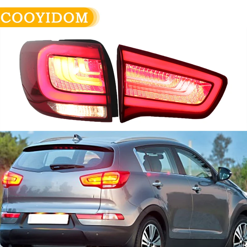 

LED Tail Light For Kia Sportage 2014 2015 2016 2017 Rear Bumper Fog Light Brake Stop Tail Lamp Indicator Car Exterior Accessorie