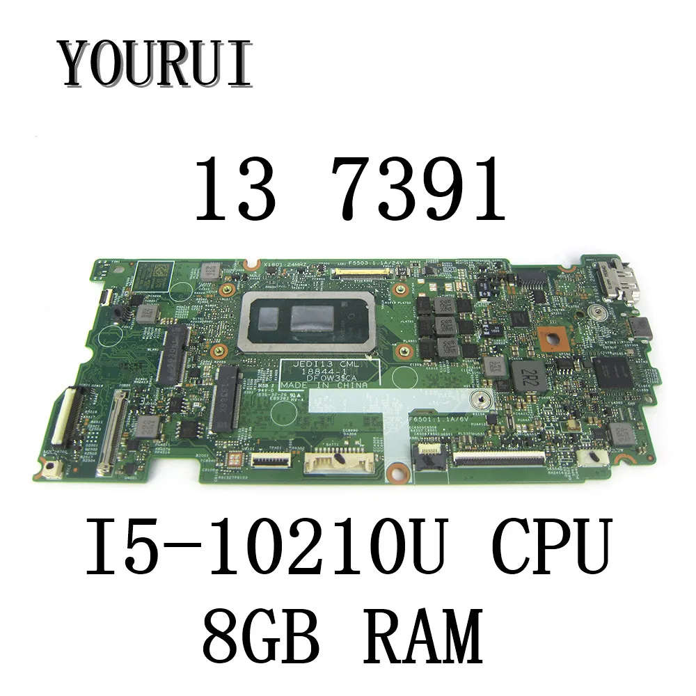 

For Dell inspiron 13 7391 Laptop Motherboard WIth I5-10210U CPU 8GB RAM CN-0PKNWK 18844-1 Mainboard