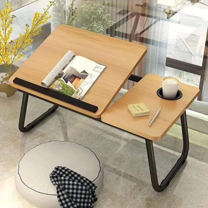 Integrated Foldable Table with Adjustable Height, Compact and Practical Computer Lazy Desk with Ergonomic Design Gaming Desk