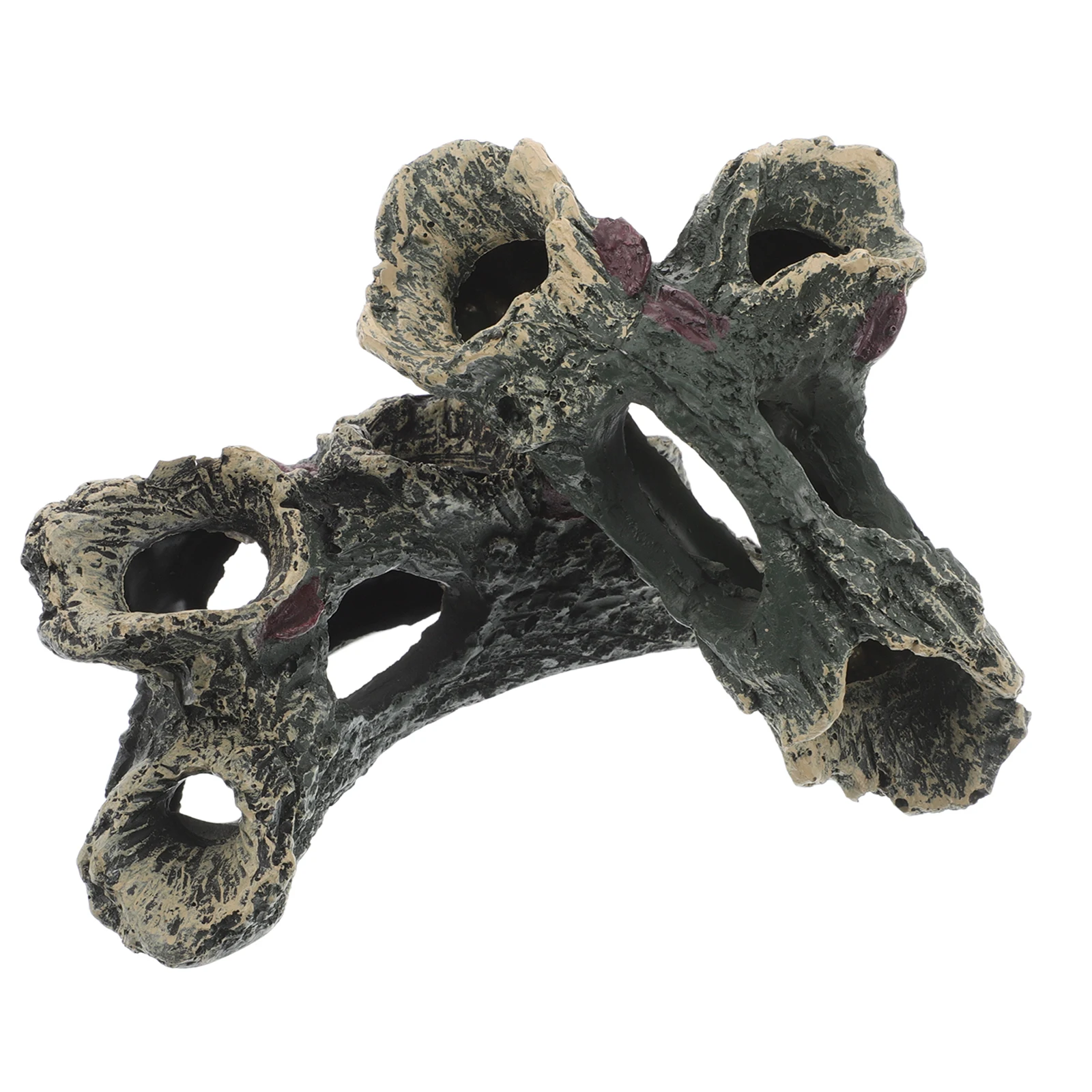 

2pcs Resin Sunken Wood Fish Tank Decorations Lifelike Driftwood Bonsai Aquarium Hides Cave for Fish Shrimp Accessories Durable